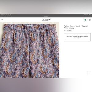 J.Crew Floral Pull-On Shorts